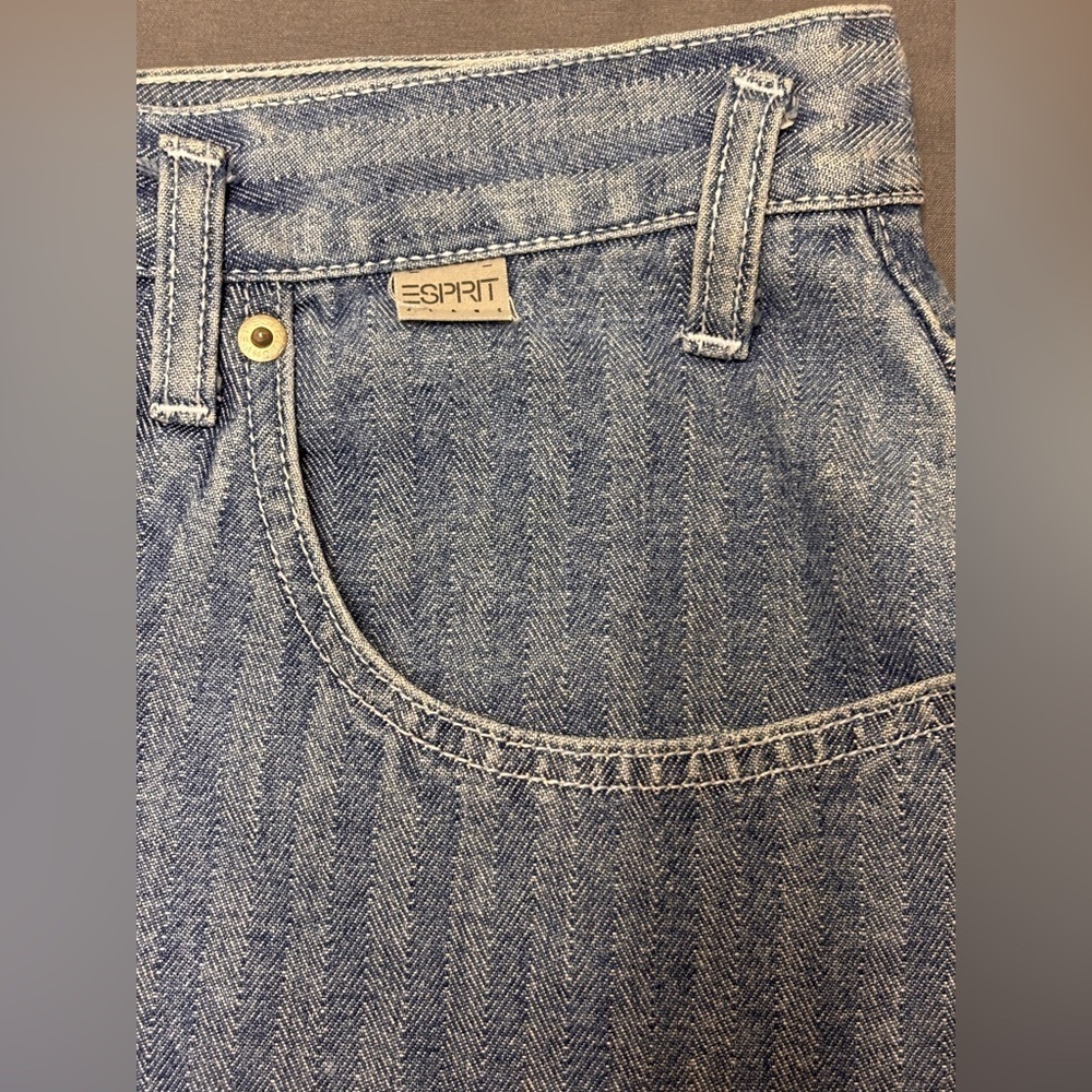 Espirit Women's Vintage HNRY Denim Skirt Size 29 - Picture 9 of 14